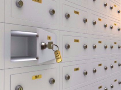 Image of safe deposit boxes